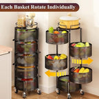 Premium 2-Tier Fruit & Vegetable Basket Bowl – Modern Kitchen Storage Organizer