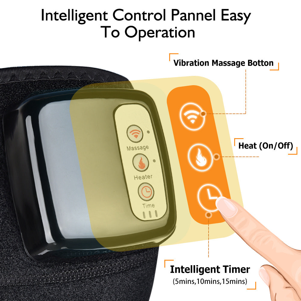 Electric Infrared Knee Massager for Joint Pain Relief & Vibration Therapy